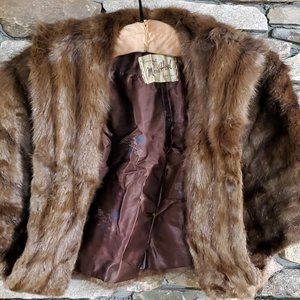 Mink Fur Cape Jacket